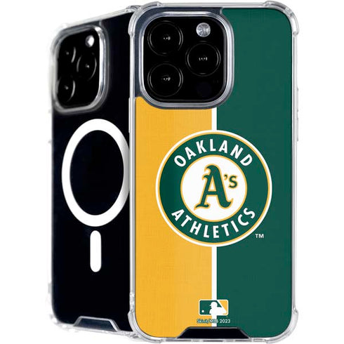 MLB Oakland Athletics Split iPhone 16 Pro MagSafe Case