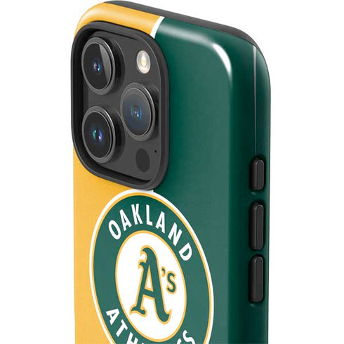 MLB Oakland Athletics Split iPhone 16 Pro Max Impact Case