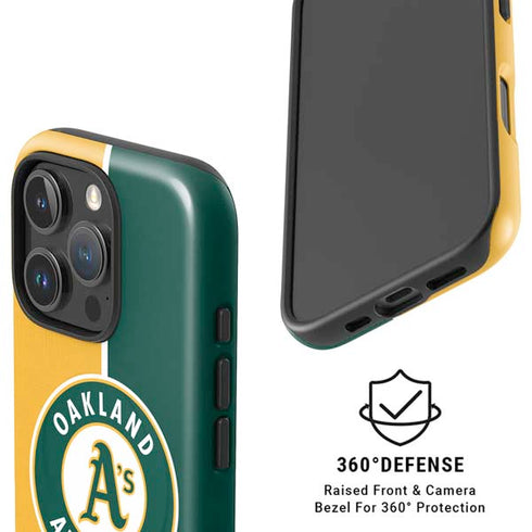 MLB Oakland Athletics Split iPhone 16 Pro Max Magsafe Impact Case