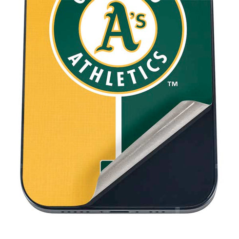 MLB Oakland Athletics Split iPhone 16 Skin