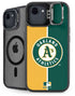 MLB Oakland Athletics Split iPhone 16e Kickstand Case