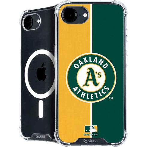 MLB Oakland Athletics Split iPhone 16e MagSafe Case