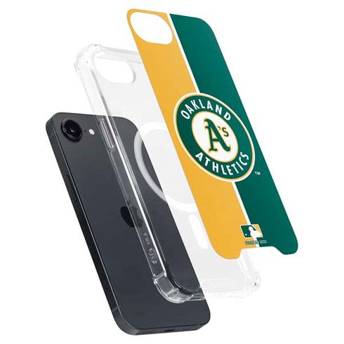 MLB Oakland Athletics Split iPhone 16e MagSafe Case