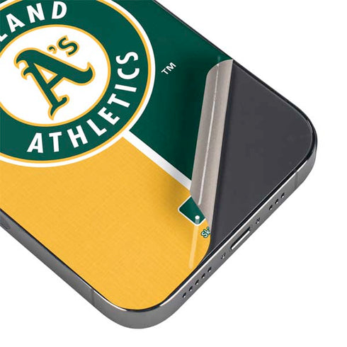 MLB Oakland Athletics Split iPhone 16e Skin