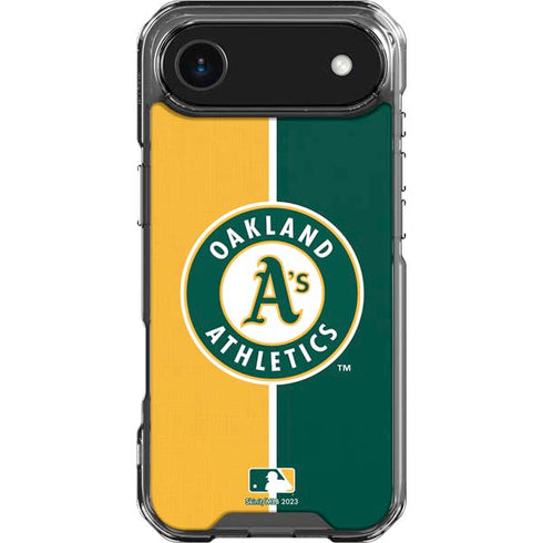 MLB Oakland Athletics Split iPhone 17 Air Clear Case