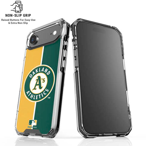 MLB Oakland Athletics Split iPhone 17 Air Clear Case