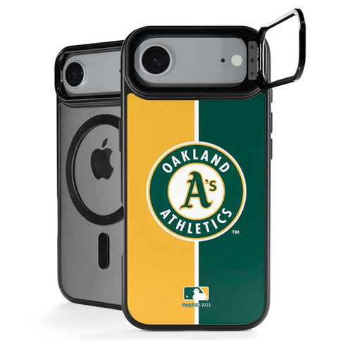 MLB Oakland Athletics Split iPhone 17 Air Kickstand Case
