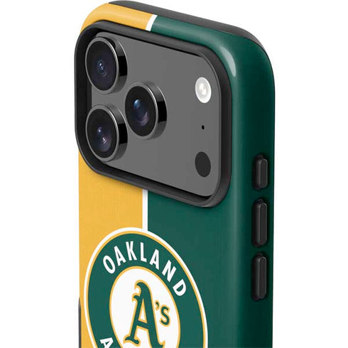 MLB Oakland Athletics Split iPhone 17 Pro Impact Case