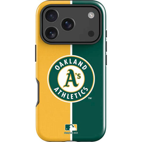 MLB Oakland Athletics Split iPhone 17 Pro Max Impact Case