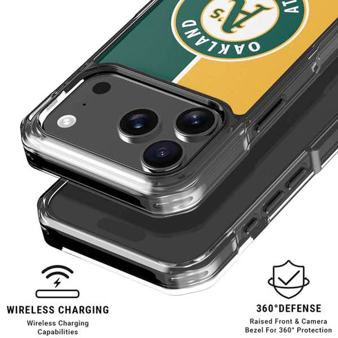 MLB Oakland Athletics Split iPhone 17 Pro Max MagSafe Case