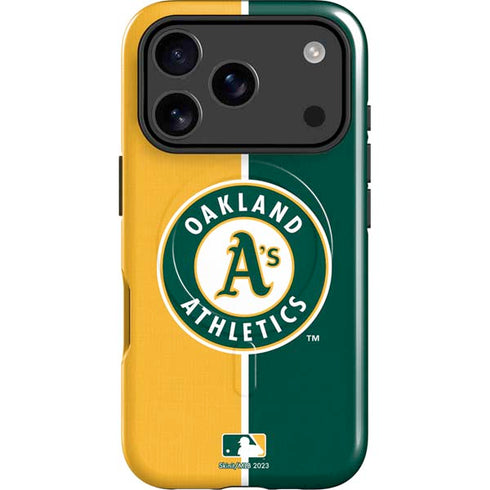 MLB Oakland Athletics Split iPhone 17 Pro Max Magsafe Impact Case