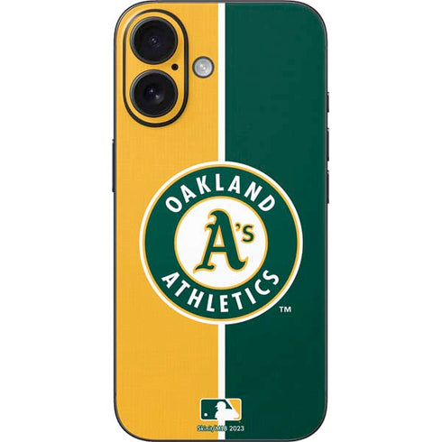 MLB Oakland Athletics Split iPhone 17 Skin