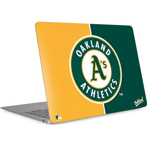 MLB Oakland Athletics Split Apple MacBook Air Skin