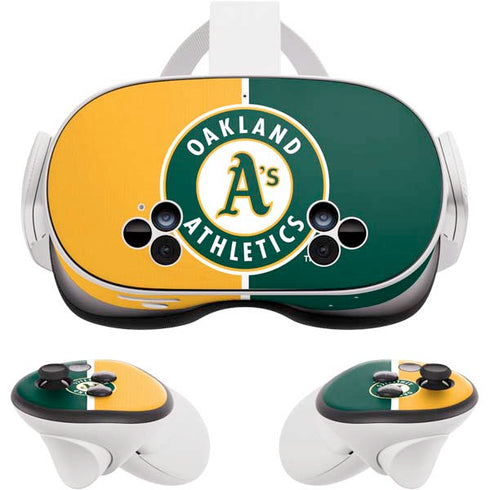MLB Oakland Athletics Split Meta Quest 3S Skin