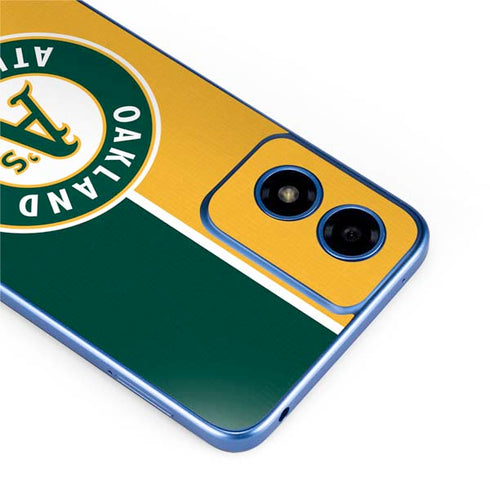 MLB Oakland Athletics Split Moto G Play 4G (2024) Skin