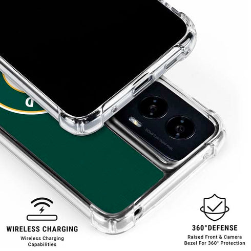 MLB Oakland Athletics Split Moto G Power 5G (2024) Clear Case