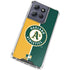 MLB Oakland Athletics Split Moto G Stylus 5G (2025) Clear Case