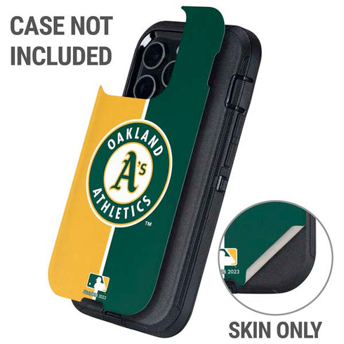 MLB Oakland Athletics Split Otterbox Defender iPhone Skin