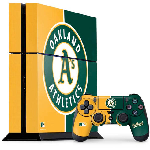 MLB Oakland Athletics Split PlayStation PS4 Skins
