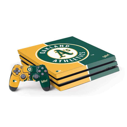 MLB Oakland Athletics Split PlayStation PS4 Skins