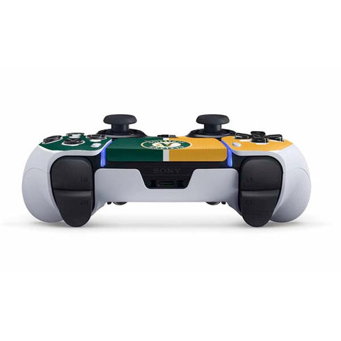 MLB Oakland Athletics Split PS5 DualSense Edge Pro Controller Skin