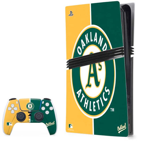 MLB Oakland Athletics Split PlayStation PS5 Skins