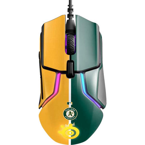 MLB Oakland Athletics Split SteelSeries Rival 600 Gaming Mouse Skin