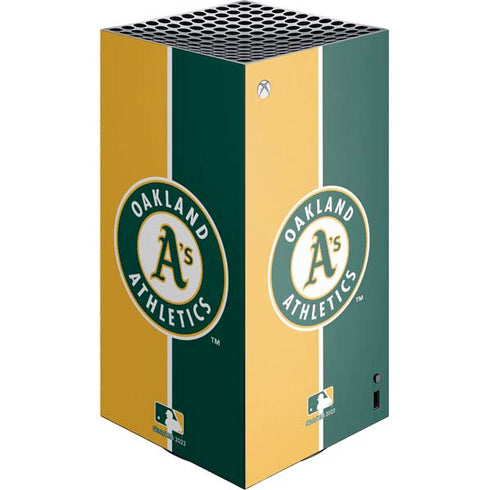 MLB Oakland Athletics Split XBox Series X Digital Edition Console Skin