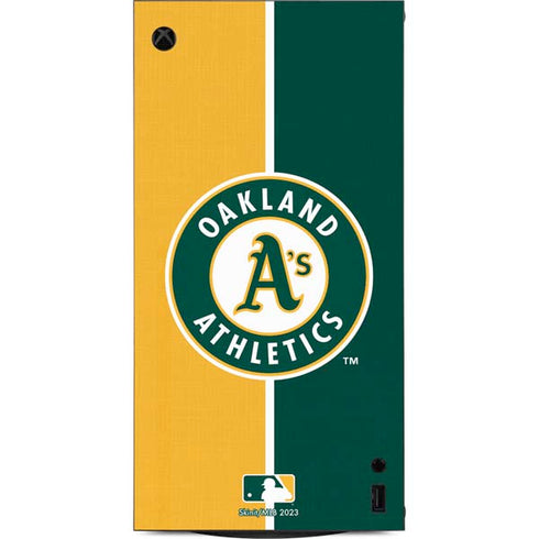 MLB Oakland Athletics Split XBox Series X Digital Edition Console Skin