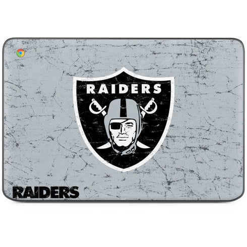 NFL Las Vegas Raiders - Alternate Distressed HP Chromebook Skin