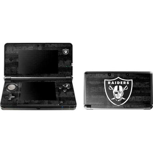 NFL Las Vegas Raiders Black & White 3DS (2011) Skin