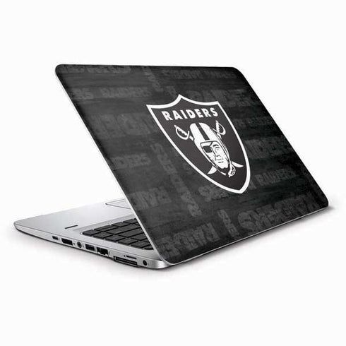 NFL Las Vegas Raiders Black & White HP Elitebook Skin