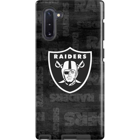 NFL Las Vegas Raiders Black & White Galaxy Cases