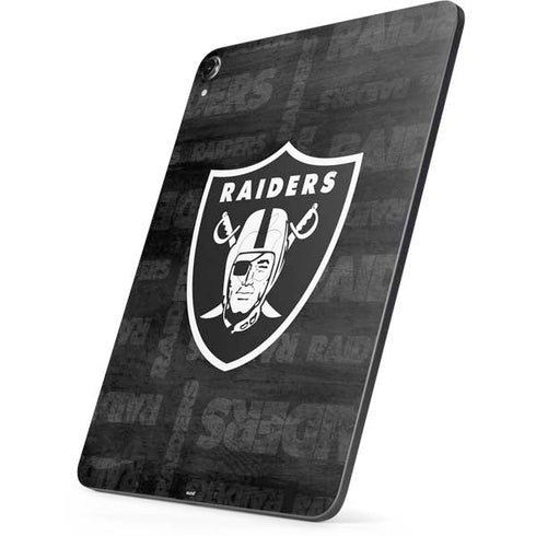 NFL Las Vegas Raiders Black & White Apple iPad Pro Skin