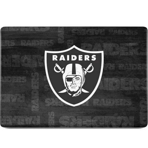 NFL Las Vegas Raiders Black & White MacBook Skins