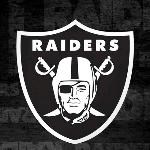 NFL Las Vegas Raiders Black & White Moto G6 Skin