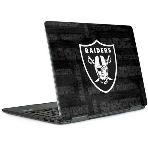 NFL Las Vegas Raiders Black & White Notebook 9 Pro 13in (2017) Skin