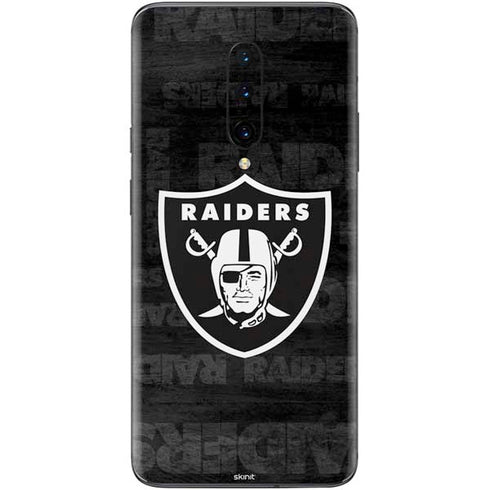 NFL Las Vegas Raiders Black & White OnePlus 7 Pro Skin