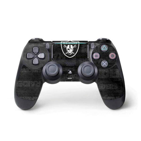 NFL Las Vegas Raiders Black & White PlayStation PS4 Skins