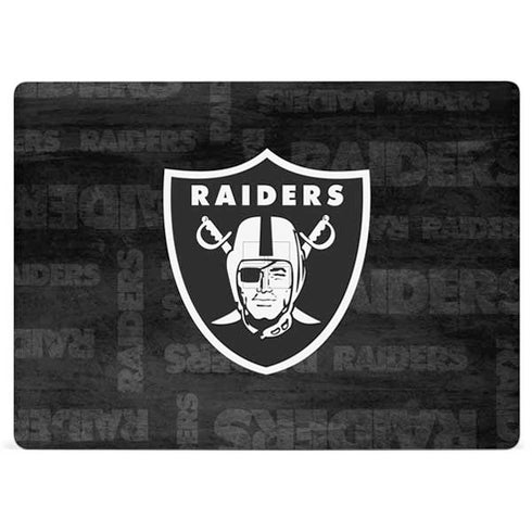 NFL Las Vegas Raiders Black & White Surface Laptop 2 Skin