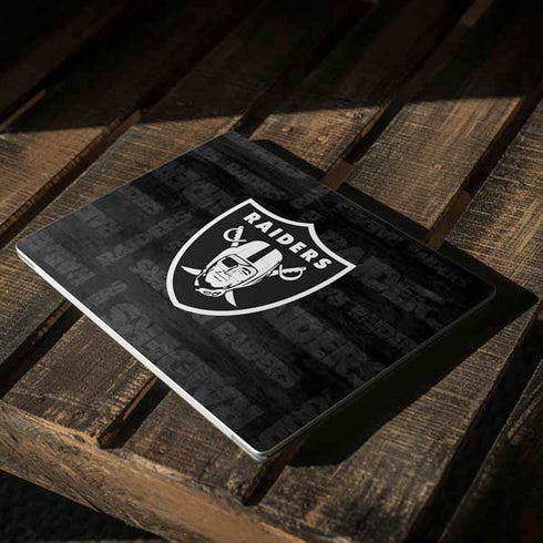 NFL Las Vegas Raiders Black & White Surface Laptop 2 Skin