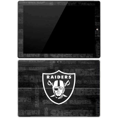 NFL Las Vegas Raiders Black & White Surface Pro 3 Skin
