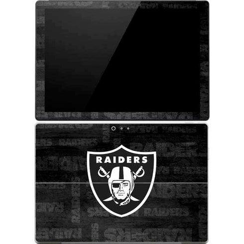 NFL Las Vegas Raiders Black & White Surface Pro 4 Skin