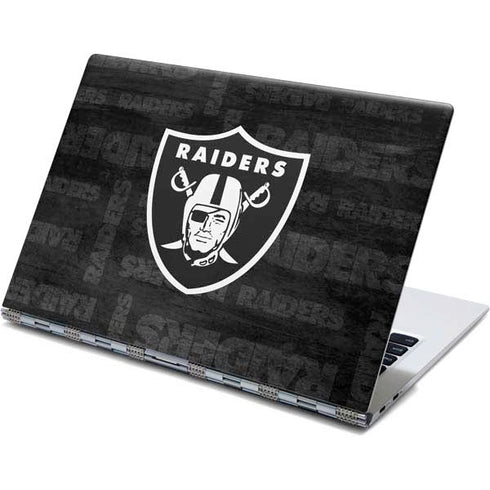 NFL Las Vegas Raiders Black & White Yoga 910 2-in-1 14in Touch-Screen Skin