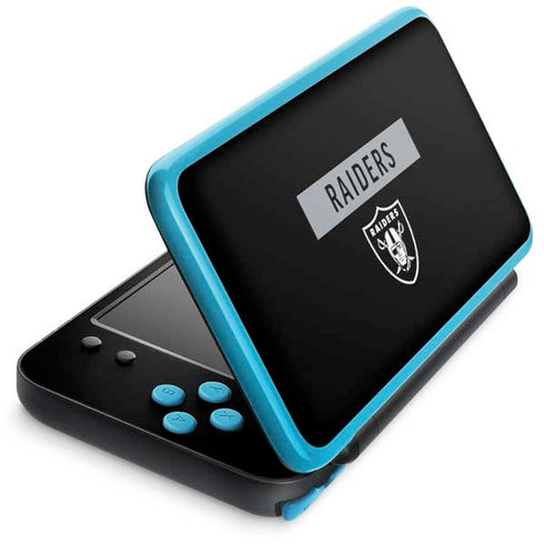 NFL Las Vegas Raiders Black Performance Series Nintendo Skins