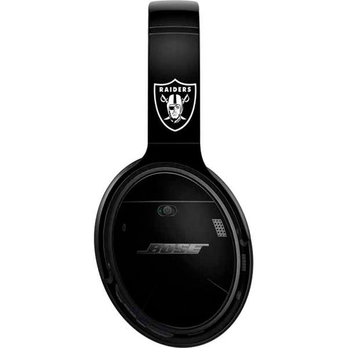 NFL Las Vegas Raiders Black Performance Series Bose QuietComfort 35 II Headphones Skin