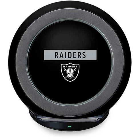 NFL Las Vegas Raiders Black Performance Series Fast Charge Wireless Charging Stand Skin