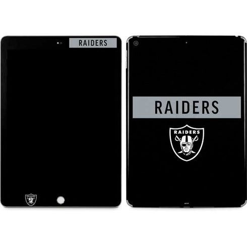 NFL Las Vegas Raiders Black Performance Series Apple iPad Skin