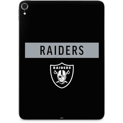 NFL Las Vegas Raiders Black Performance Series Apple iPad Pro Skin