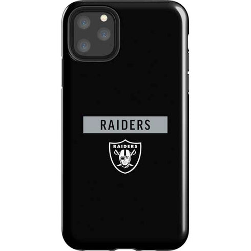 NFL Las Vegas Raiders Black Performance Series iPhone Cases